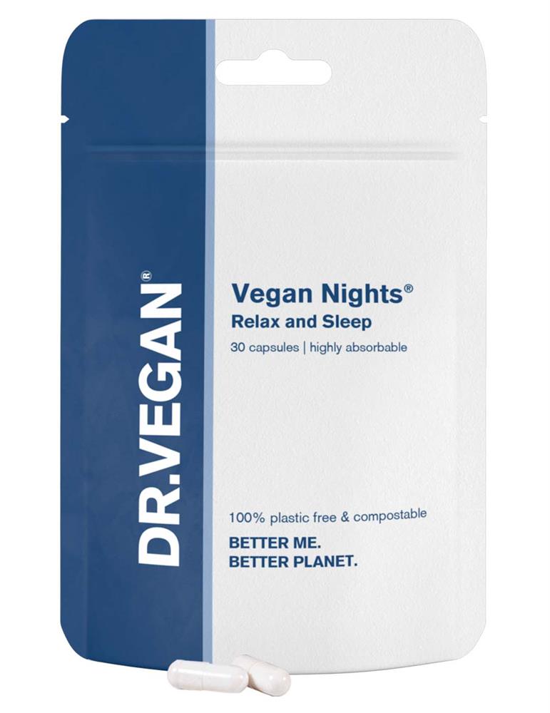 DR.VEGAN Vegan Nights Relax & Sleep 30 caps, Dr Vegan