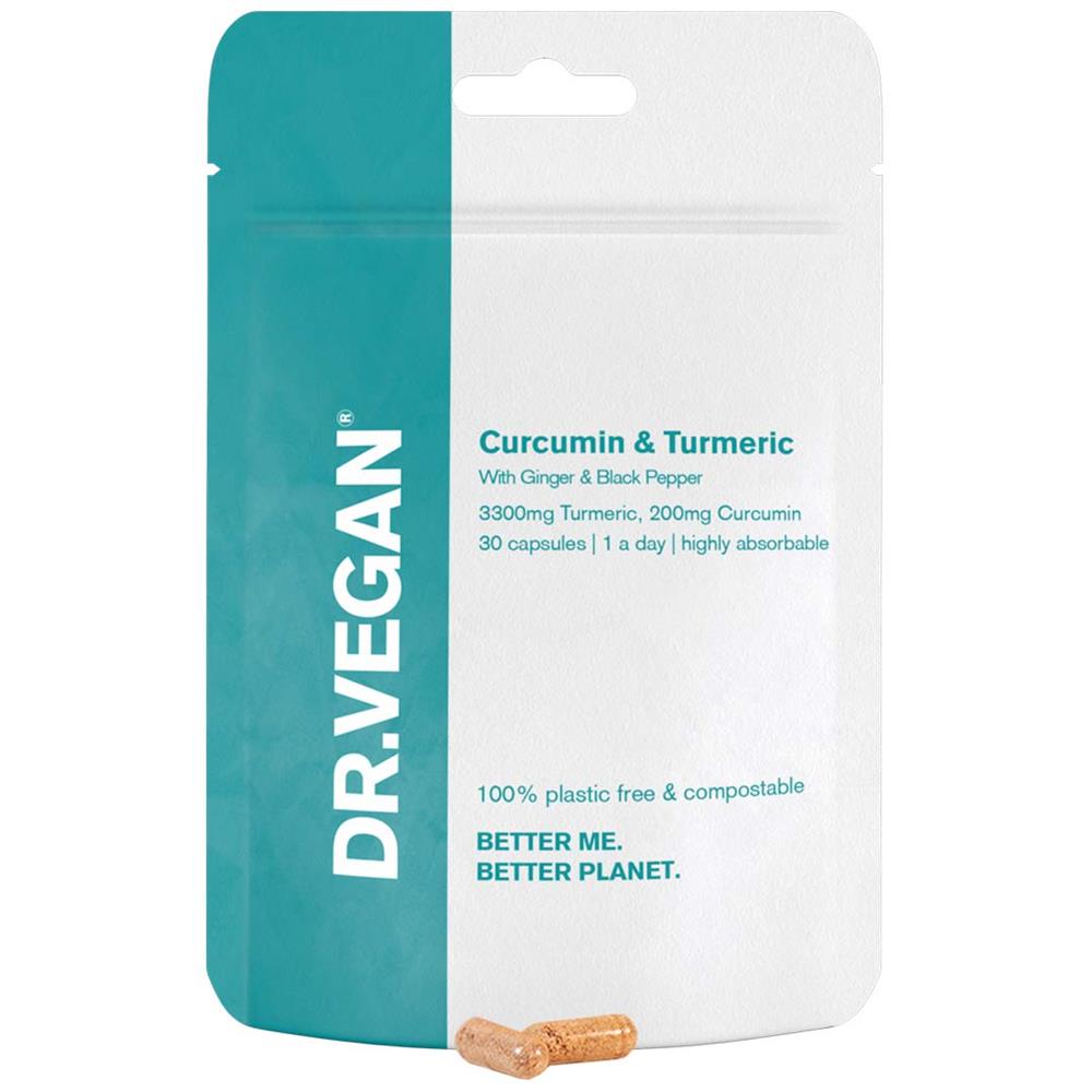 DR.VEGAN Curcumin (200mg) & Turmeric (3300mg) 30 caps, Dr Vegan