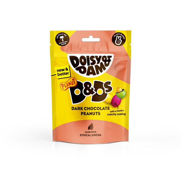 Doisy & Dam Dark Chocolate Peanuts 80g, Doisy & Dam