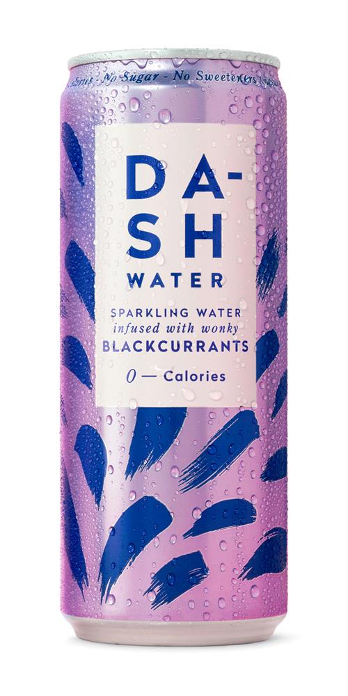 Dash Water Sparkling Blackcurrant 330ml, Dash