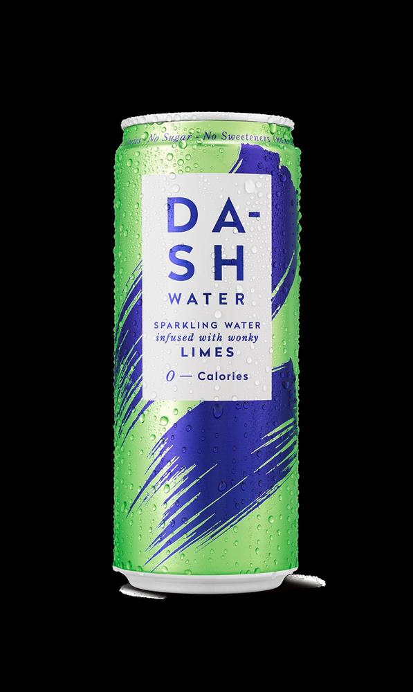 Dash Water Sparkling Lime 330ml, Dash