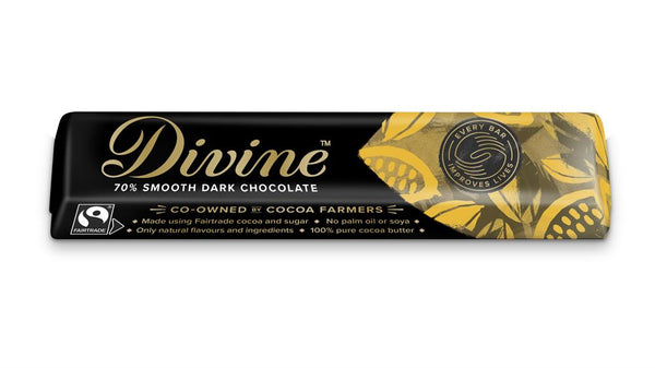 70% Fairtrade Dark Chocolate 35g, Divine Chocolate