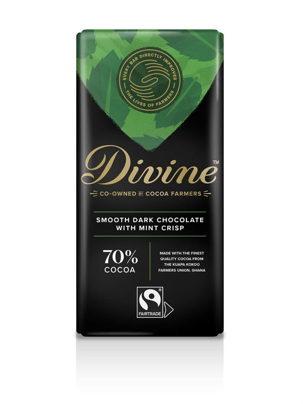 Mint Dark Chocolate 90g, Divine Chocolate