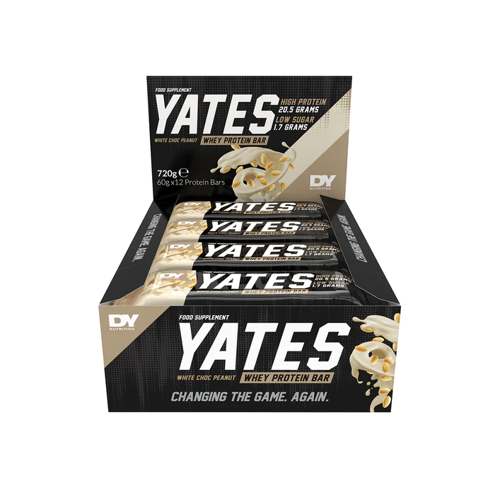 DY Nutrition Yates Protein Bar 12x60g White Choc Peanut