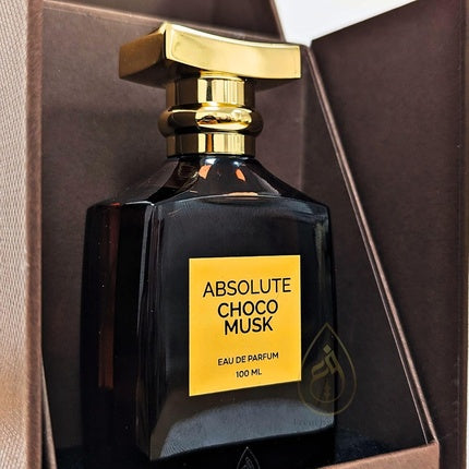 Absolute Choco Musk Perfume 100ml Eau De Parfum Long Lasting Arabic Sweet Musky Caramel Vanilla Perfume for Women and Men