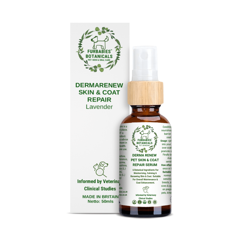 Furbabies Botanicals DermaRenew Lavender Calming Skin & Coat Repair Serum for Itchy, Balding, Smelly Dogs - Welzo