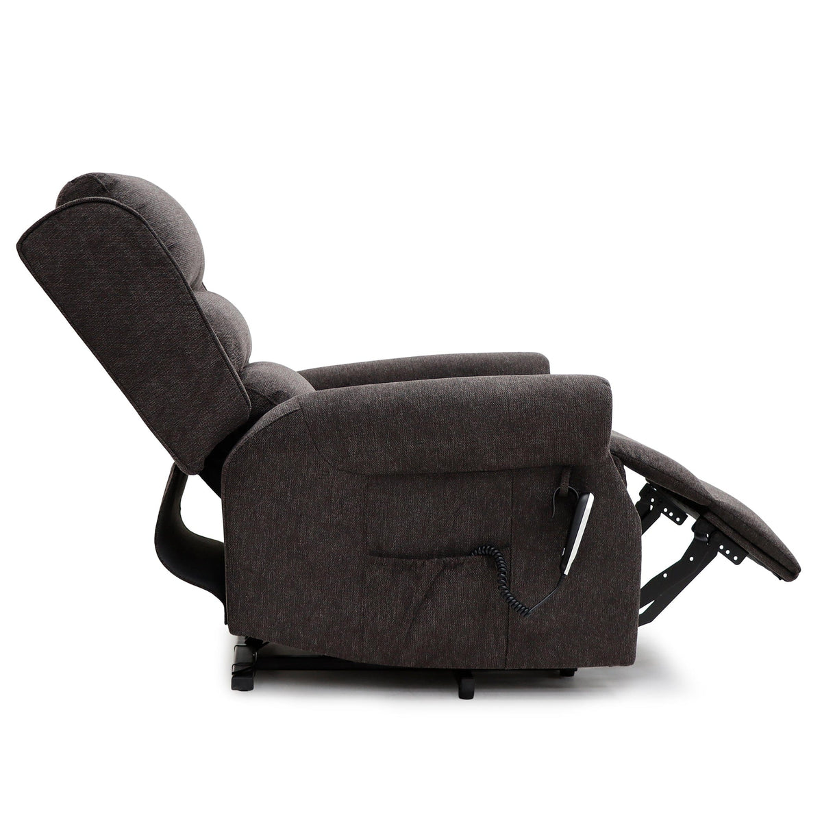 Dorchester Dual Motor Riser Recliner - Espresso Chenille Fabric - image 5