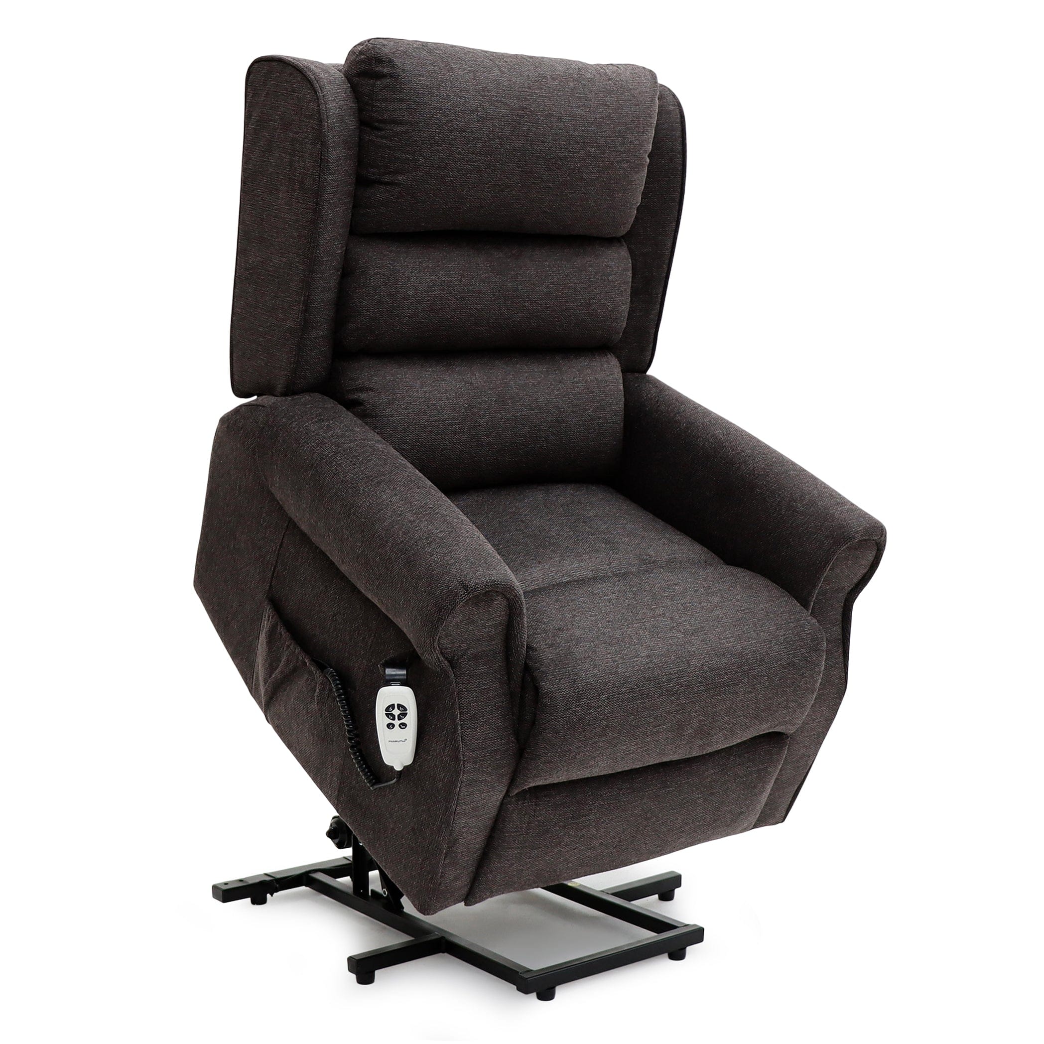 Dorchester Dual Motor Riser Recliner - Espresso Chenille Fabric - image 2