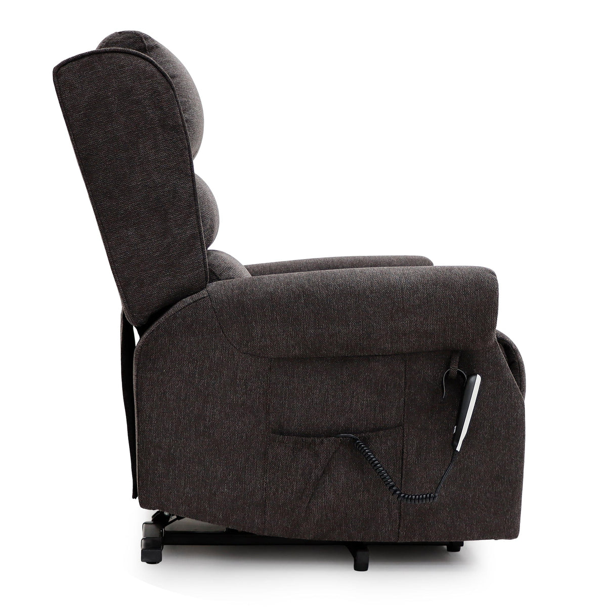 Dorchester Dual Motor Riser Recliner - Espresso Chenille Fabric - image 4