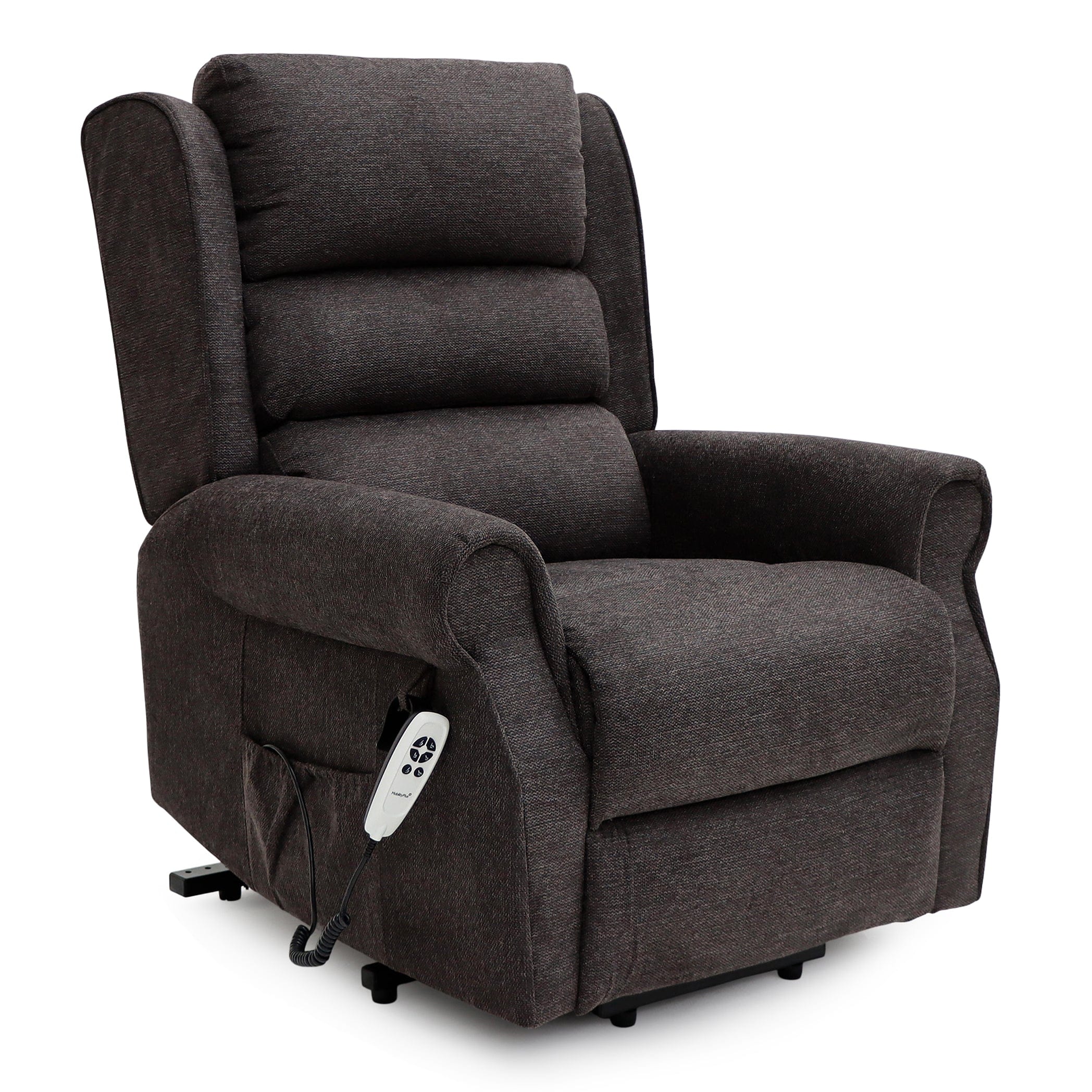 Dorchester naslonjač s dvostrukim motorom - Espresso Chenille tkanina - slika 1