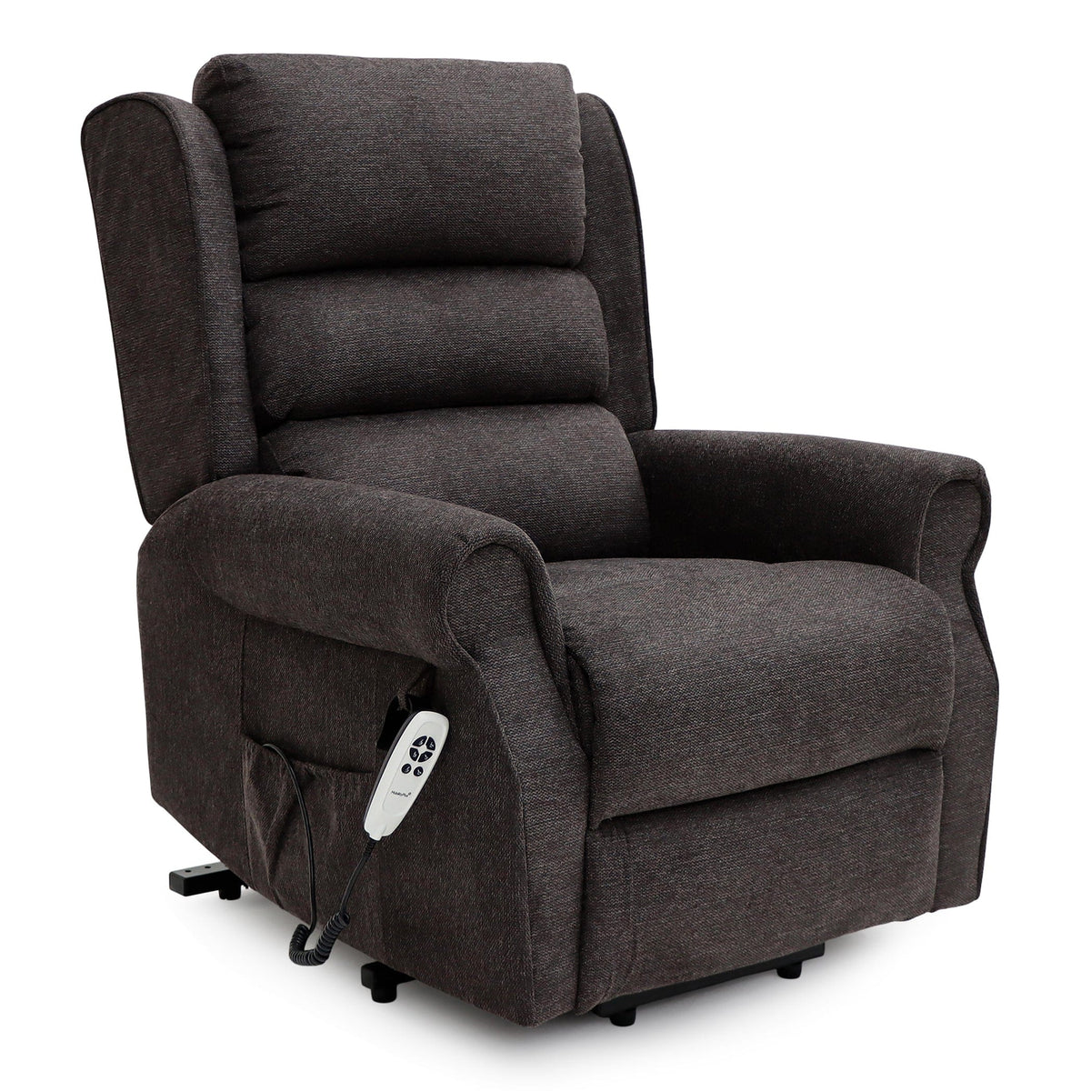 Dorchester Dual Motor Riser Recliner - Espresso Chenille Fabric - image 1