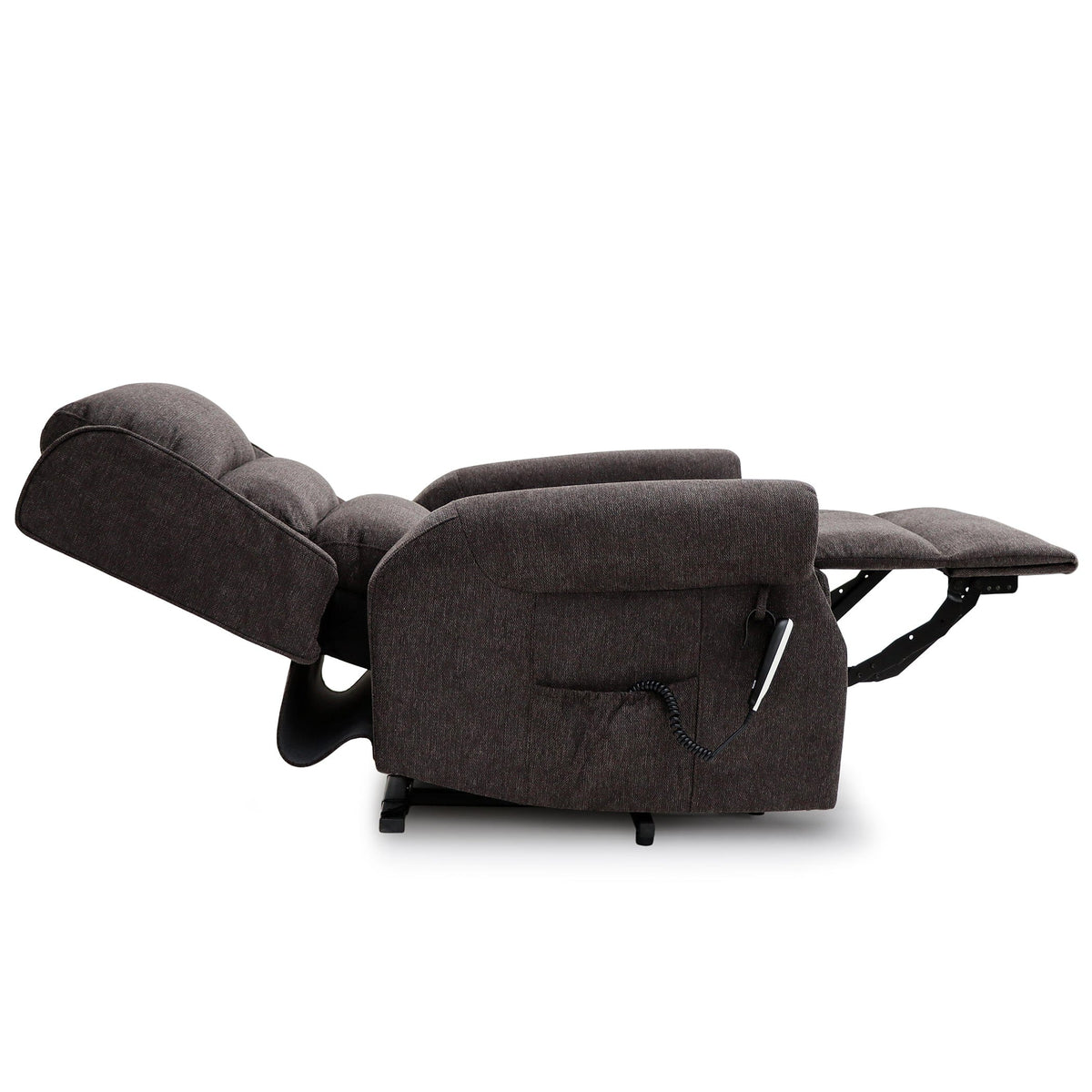 Dorchester Dual Motor Riser Recliner - Espresso Chenille Fabric - image 6
