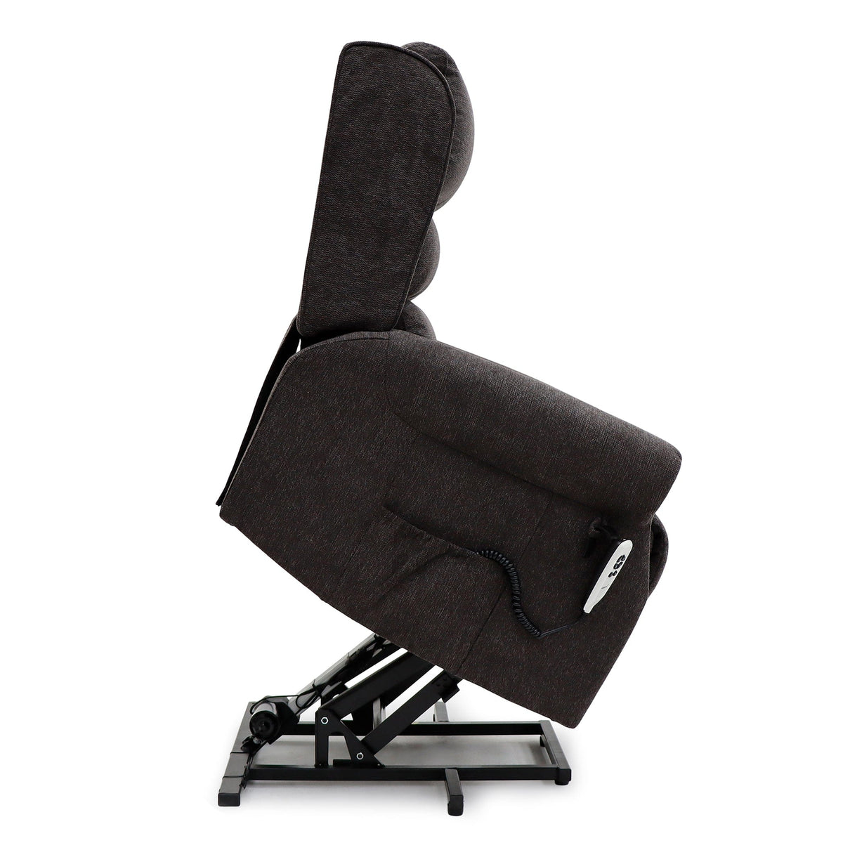 Dorchester Dual Motor Riser Recliner - Espresso Chenille Fabric - image 7