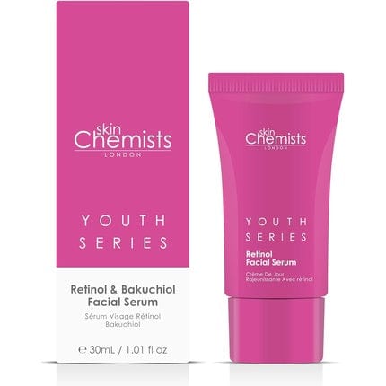 skinChemists Retinol Bakuchiol Facial Serum with Hyaluronic Acid Advanced Anti-Aging Formula 30ml