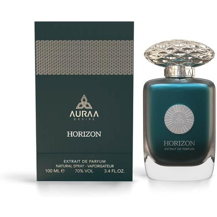 Horizon Extrait De Perfume 100ml by Auraa Desire Bold Woody Musky Fragrance Ambergris Almonds Jasmine Sandalwood Scents Long Lasting Eau de Parfum