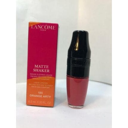 Lancome Matte Shaker 185 Orange Arty 0.20oz Liquid Lipstick Second Matte New