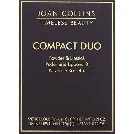 Joan Collins Timeless Beauty Compact Duo Lipstick and Powder Evelyn