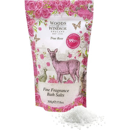 Woods of Windsor True Rose Bath Salts 500g - Pink