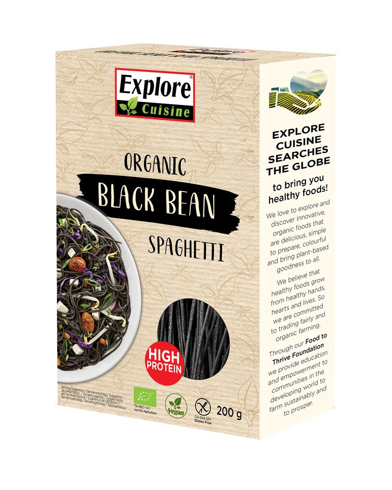 Organic Black Bean Spaghetti 200g, Explore Asian