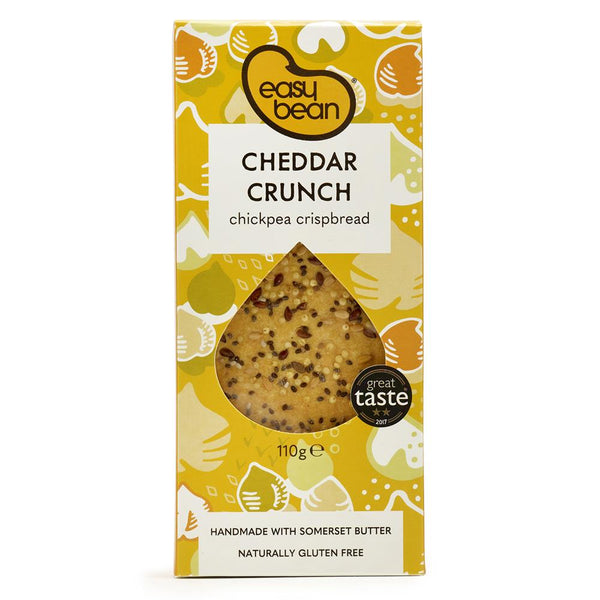 Cheddar Crunch Chickpea Crispbread 110g, Easy Bean