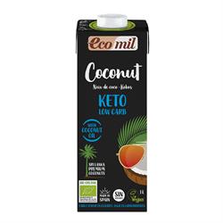 Organic Keto Coconut Drink Sugar Free 1L, Ecomil