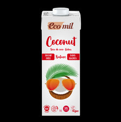 Organic Coconut Drink Sugar Free (8.5% coconut) 1L, Ecomil