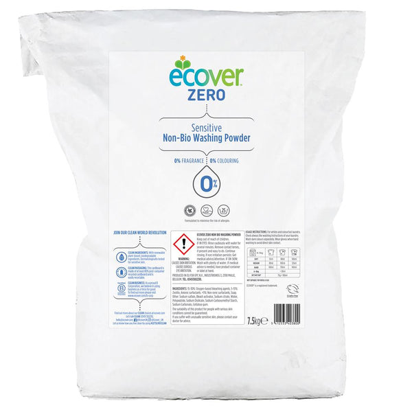 ZERO (Non Bio) Washing Powder 7500g, Ecover Zero