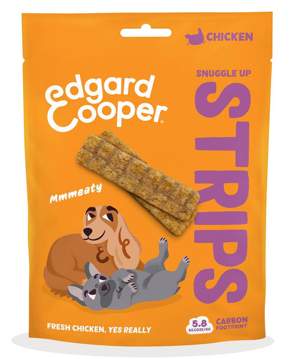 Dog Strips Chicken 75g, Edgard and Cooper