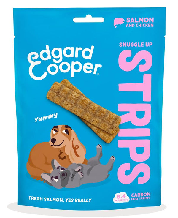 Dog Strips - Salmon and Chicken 75g, Edgard and Cooper