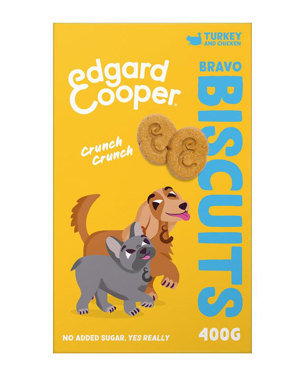 Dog Biscuits - Turkey and Chicken 400g, Edgard and Cooper