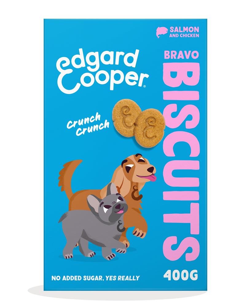 Dog Biscuits - Salmon and Chicken 400g, Edgard and Cooper