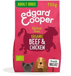 Dry Dog Food - Organic Beef & Chicken 700g, Edgard and Cooper