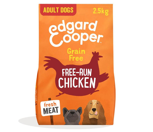 Free-Run Chicken Mango Blueberry Apple & Carrot for Dogs 2.5kg, Edgard and Cooper