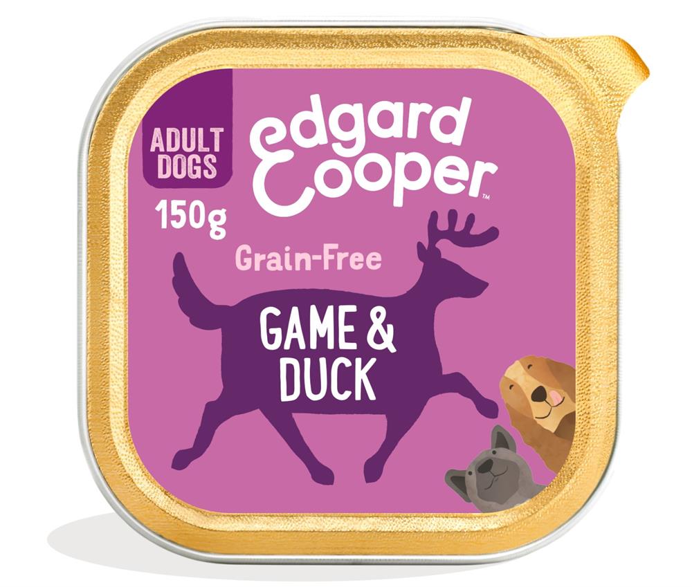 Game & Duck CranberryBeetroot & Sweet Potato Tray for Dogs 150g, Edgard and Cooper