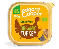 Organic Turkey Coconut & Chia Seeds Tray for Dogs 100g, Edgard and Cooper