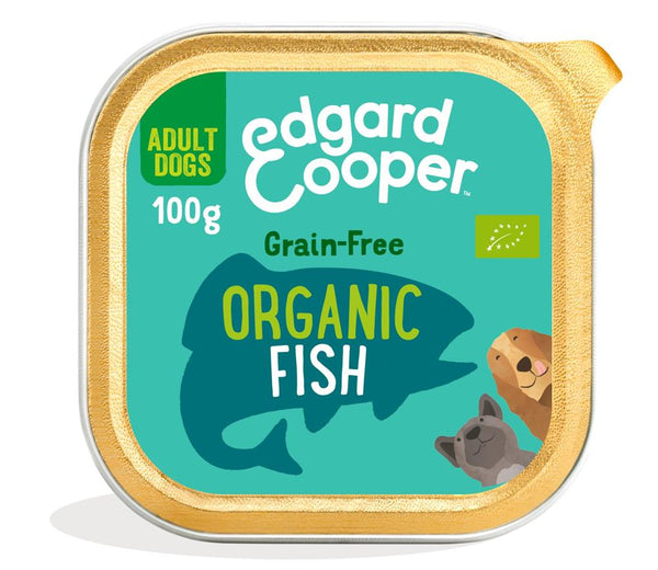 Organic Fish with Fennel & Carrot Tray for Dogs 100g, Edgard and Cooper