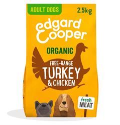 Dry Dog Food Organic Turkey & Chicken 2.5kg, Edgard and Cooper