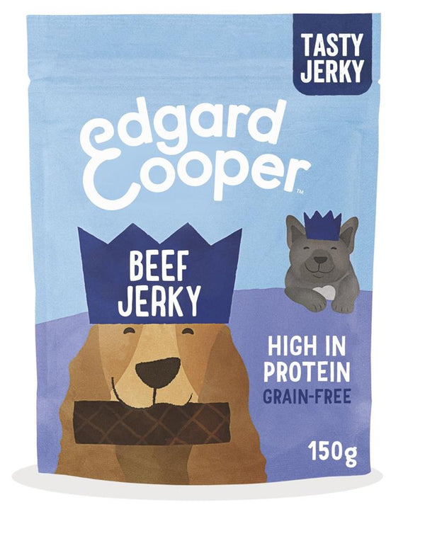 Edgard и Cooper Beef Jerky с ягода и манго за кучета 150G