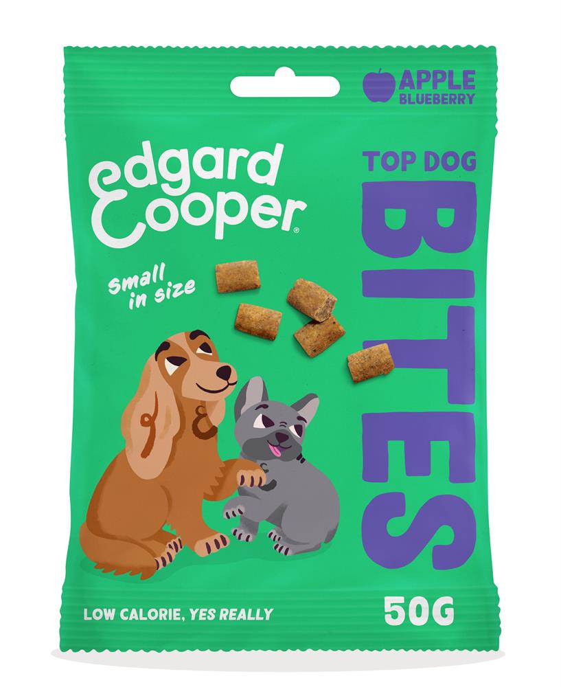 Dog Bites - Apple and Blueberry 50g, Edgard and Cooper