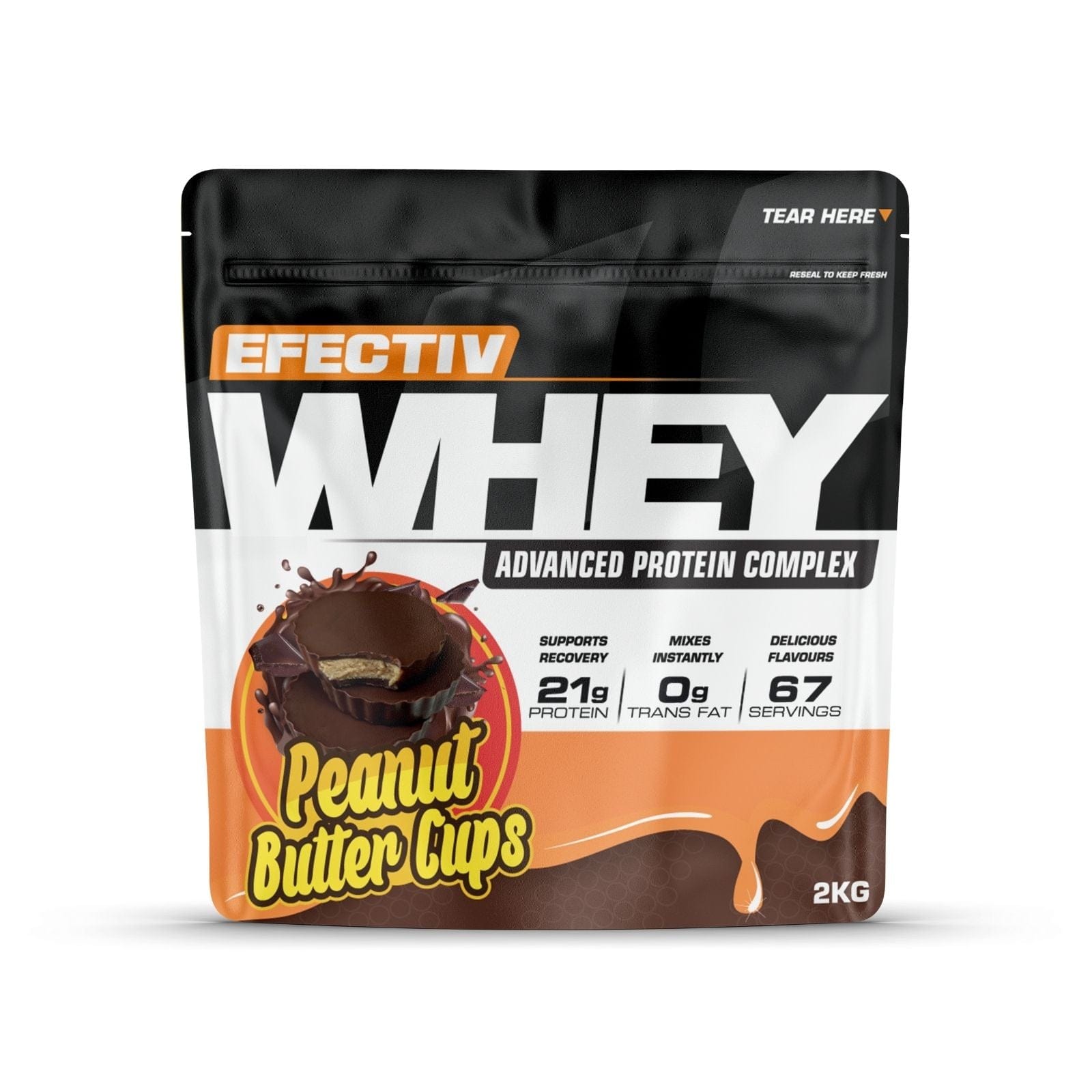 Efectiv Nutrition Whey Protein 2kg Peanut Butter Cups