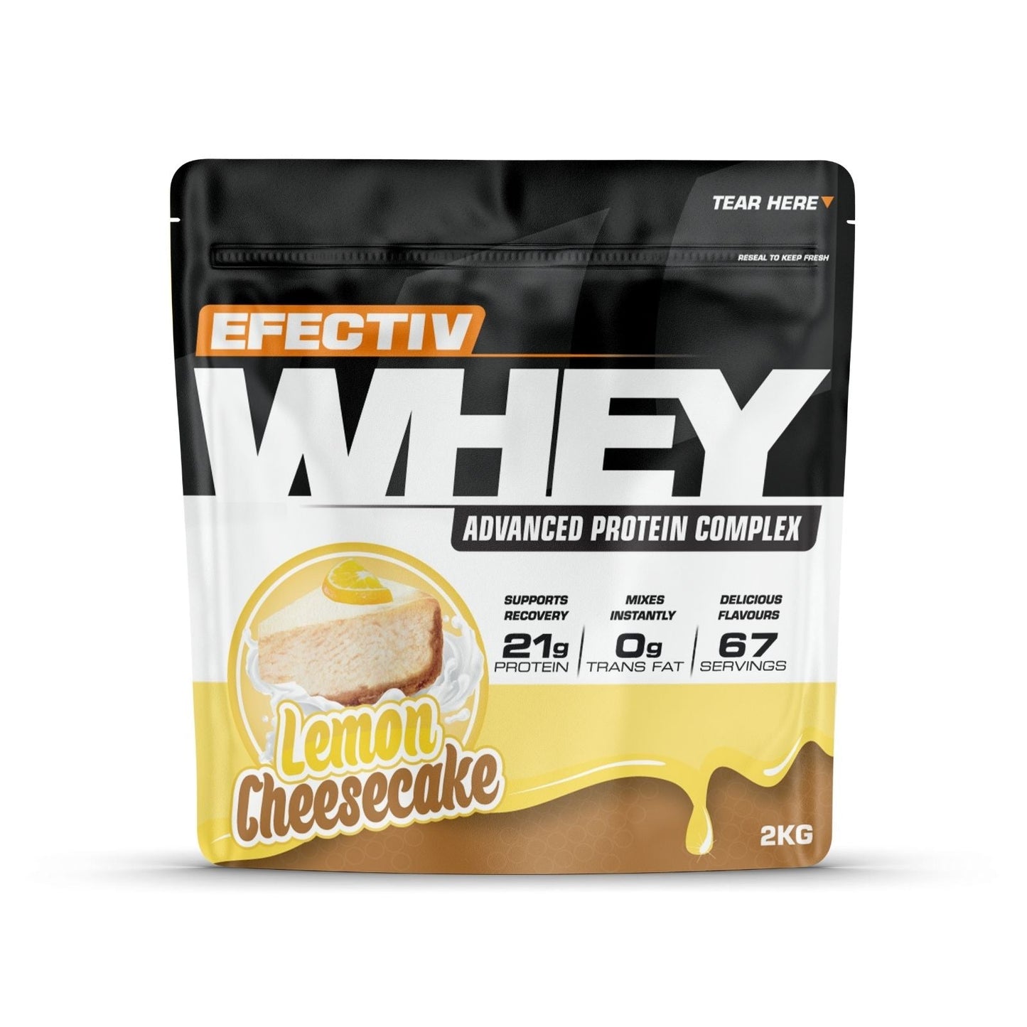 Efectiv Nutrition Whey Protein 2kg Lemon Cheesecake