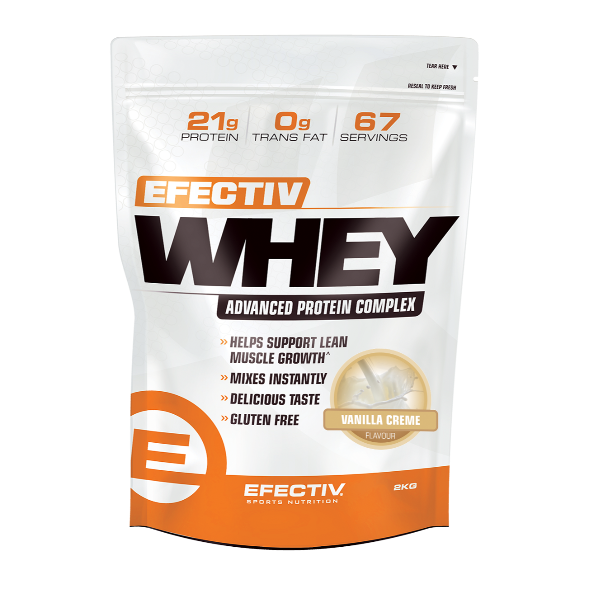 Efectiv Nutrition Whey Protein 2kg Vanilla Creme