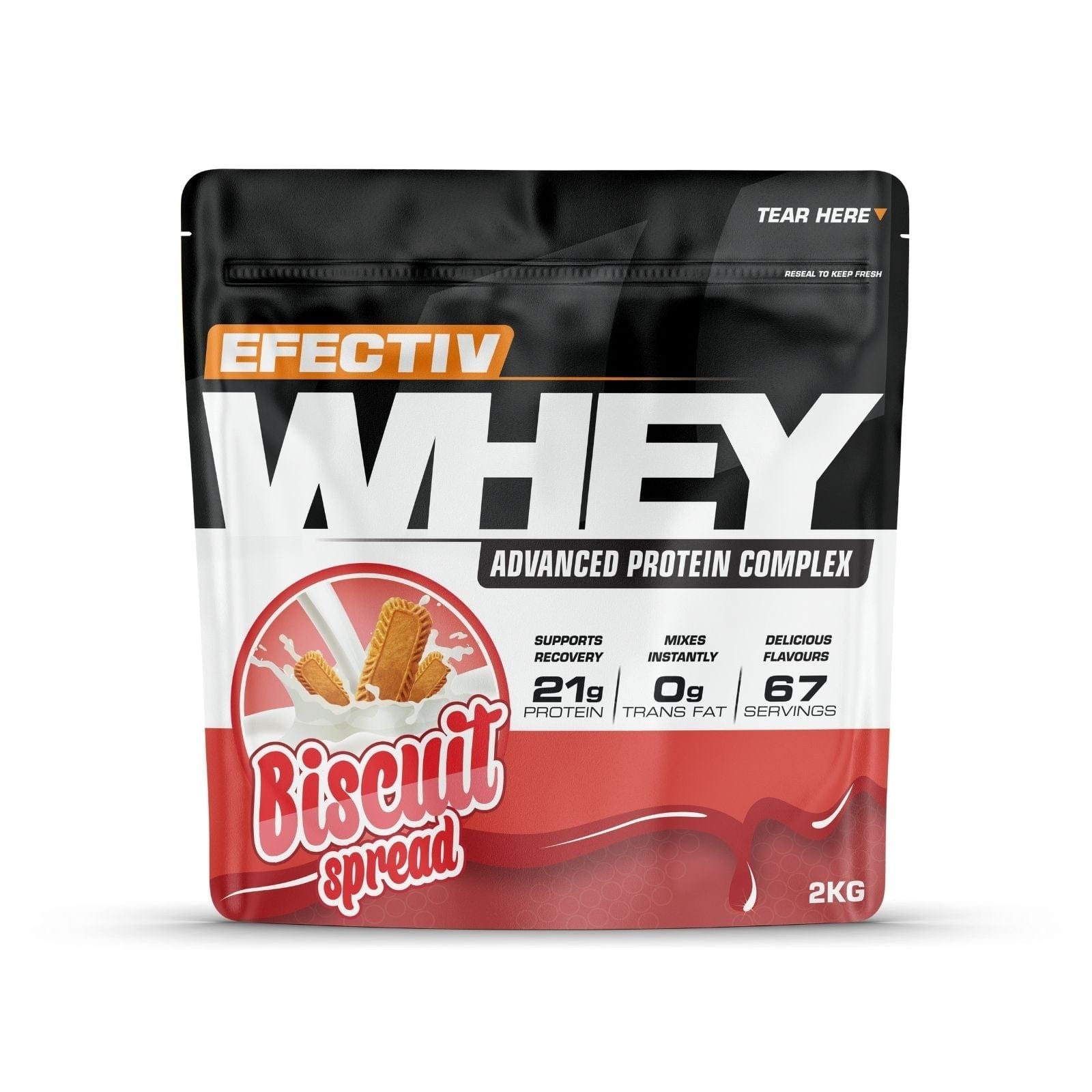 Efectiv Nutrition Whey Protein 2kg Biscuit Spread