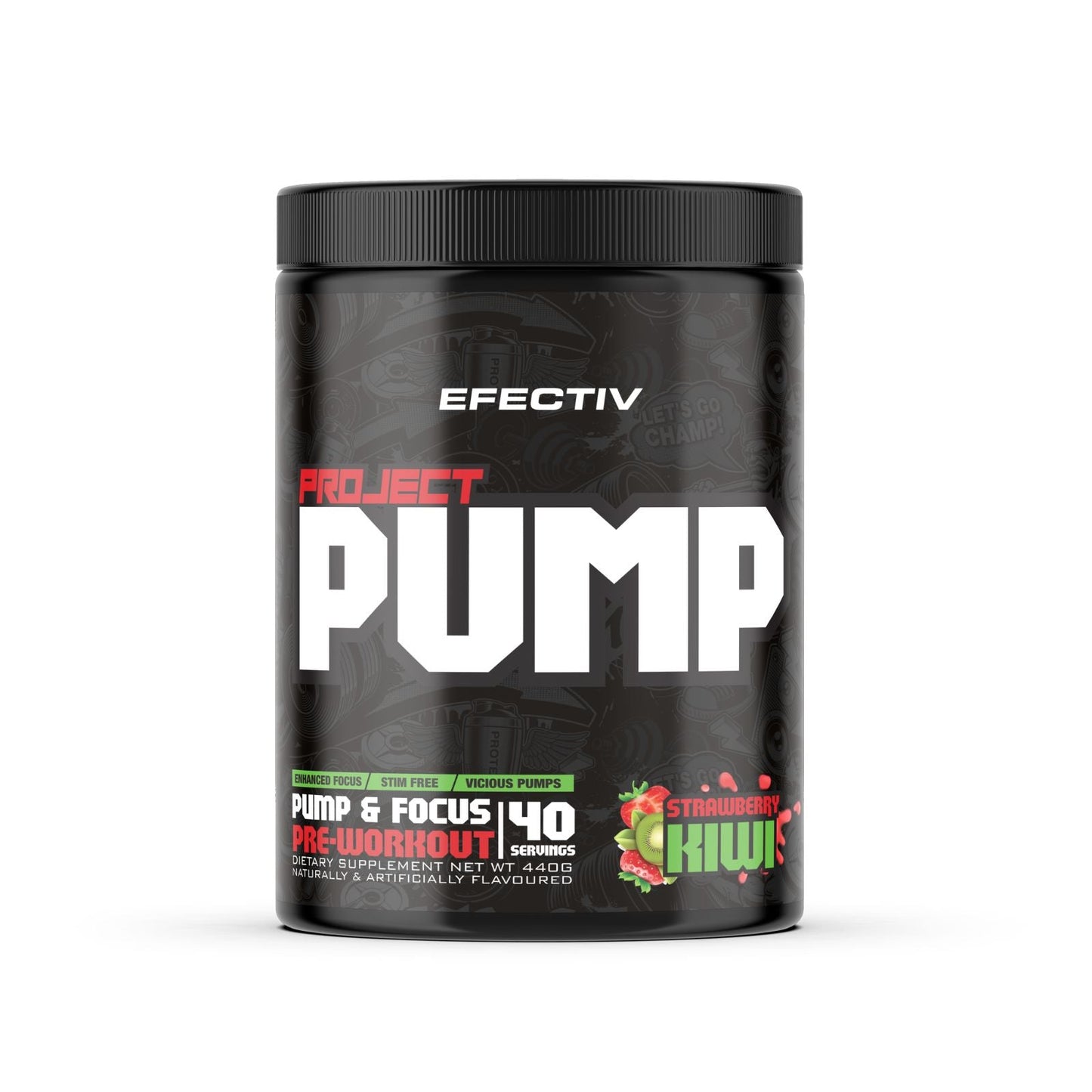 Efectiv Nutrition Project Pump 440g Strawberry Kiwi