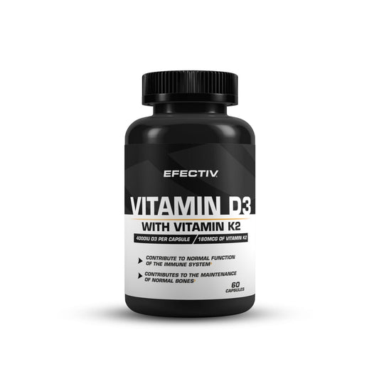 Efectiv Nutrition Vitamin D3 with K2 60 Caps