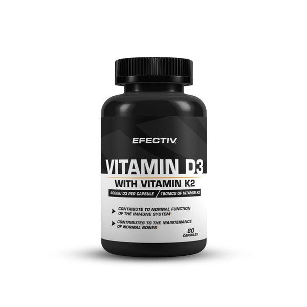 Efectiv Nutrition Vitamin D3 with K2 60 Caps