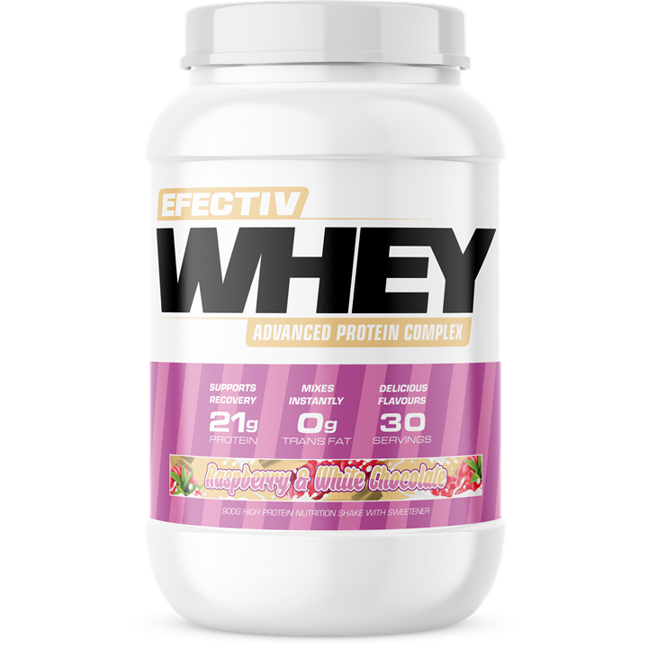 Efectiv Nutrition Whey Protein 900g Raspberry & White Chocolate