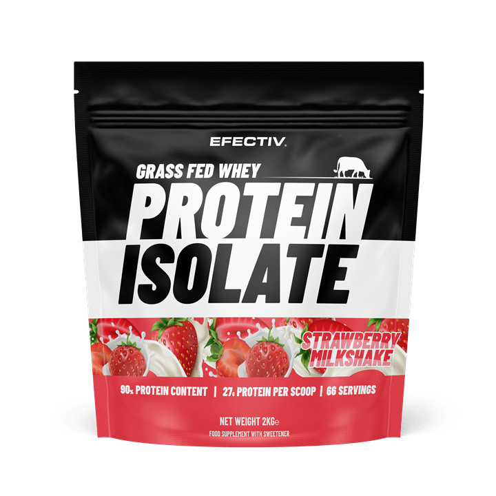 Efectiv Nutrition Grass Fed Whey Protein Isolate 2000g Strawberry Milkshake