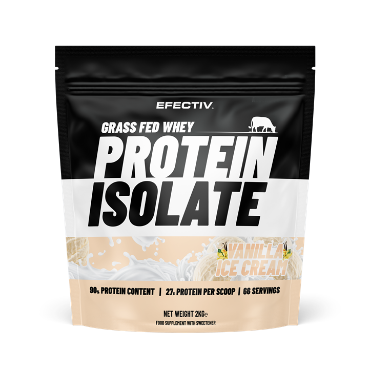 Efectiv Nutrition Grass Fed Whey Protein Isolate 2000g Vanilla Icecream