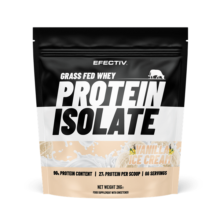 Efectiv Nutrition Grass Fed Whey Protein Isolate 2000g Vanilla Icecream